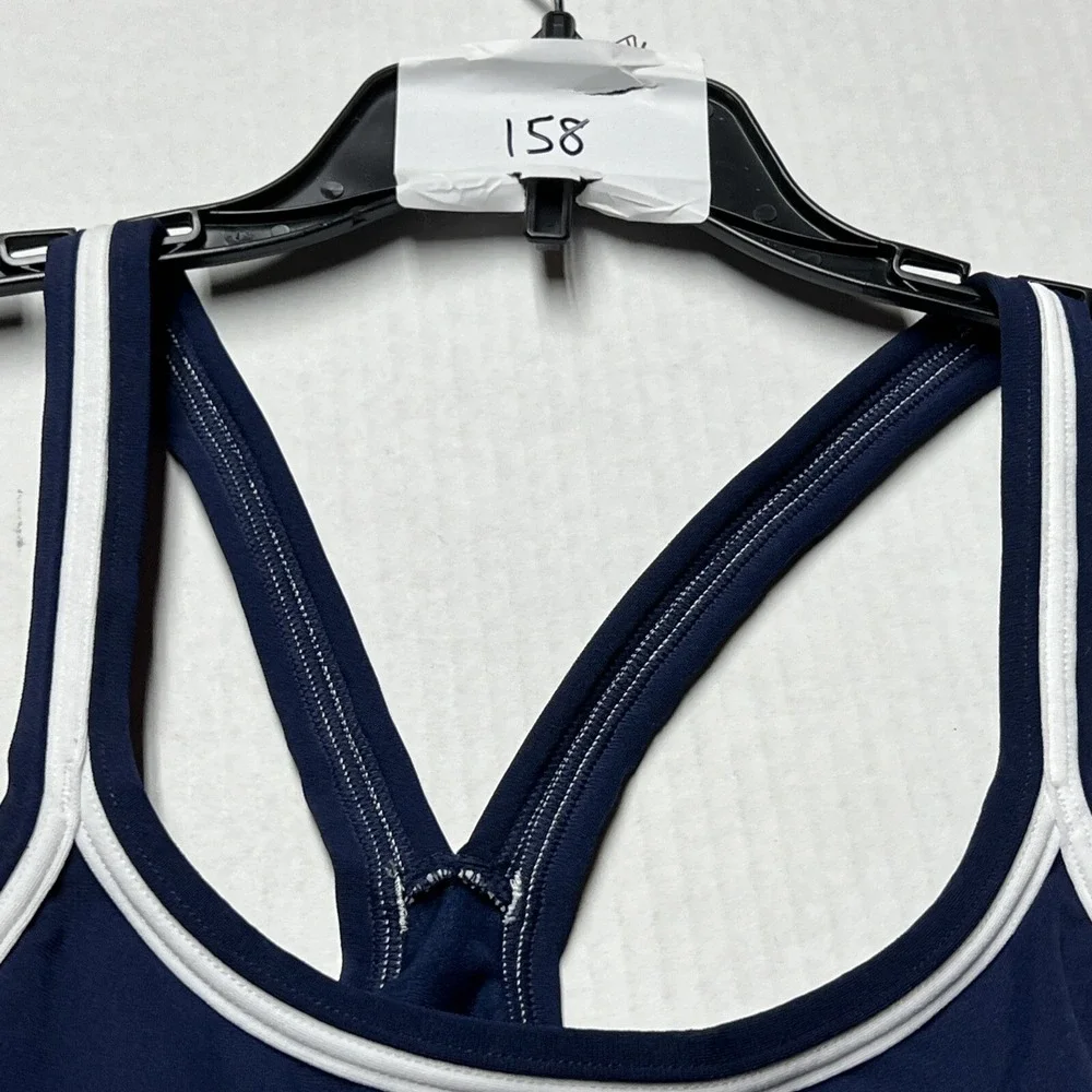 Dolfin‎ Swimwear Bikini Top Navy Blue & White Medium